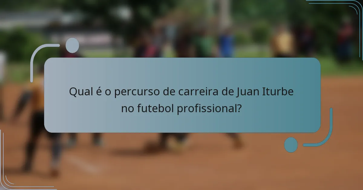 Qual é o percurso de carreira de Juan Iturbe no futebol profissional?